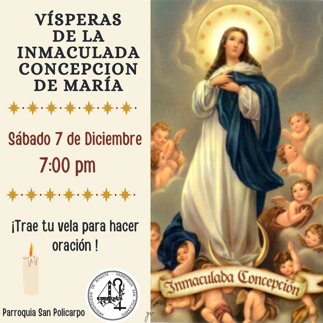 Vísperas Inmaculada concepción