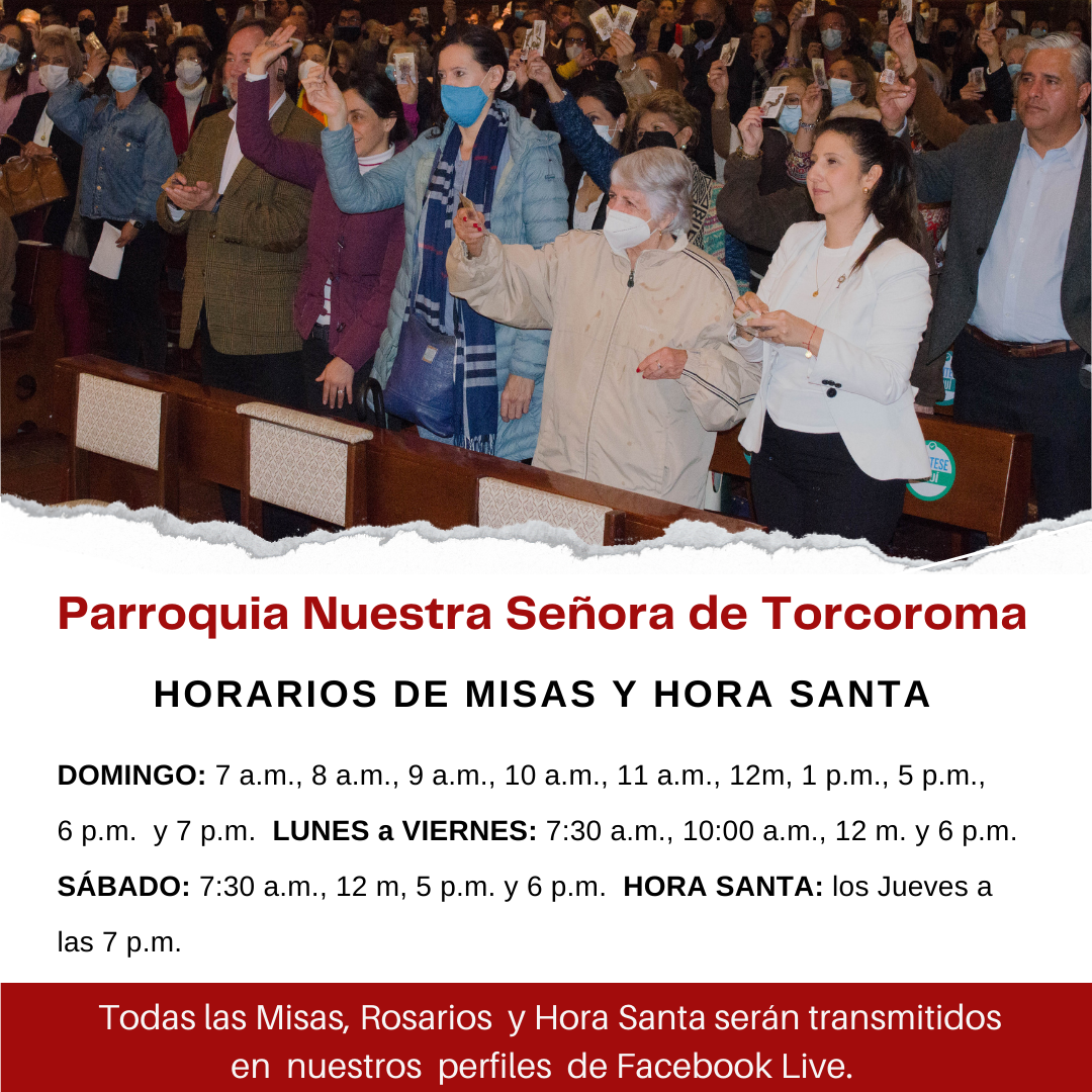 Horario misas Torcoroma