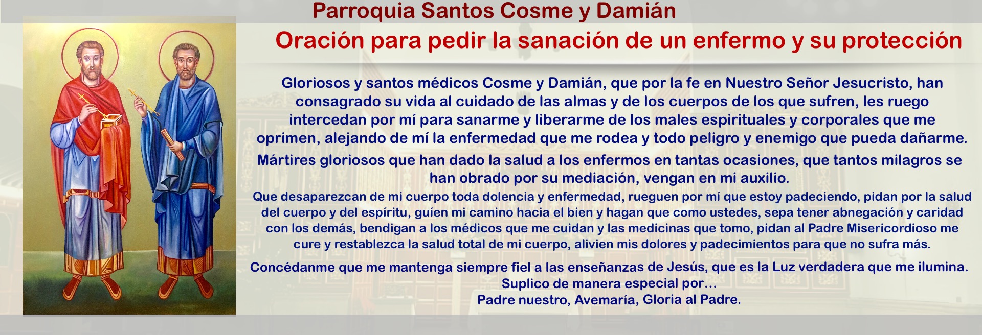Oración para pedir la sanación de un enfermo y su protección ...