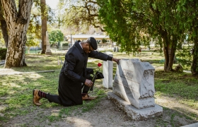 Visita cementerio difunto