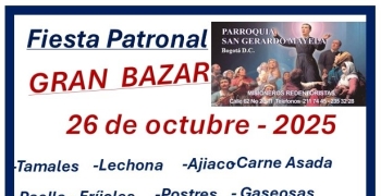 Bazar 26 de octubre 2025 . Fiesta Paronal