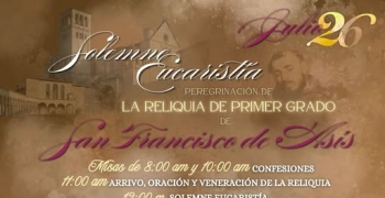 Reliquia de Primer Grado de San Francisco de Asís 2026